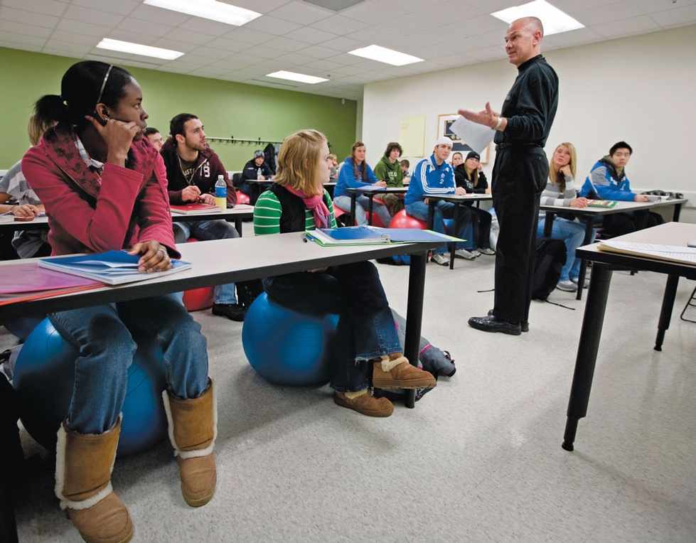 John Kilbourne's students in movement 101